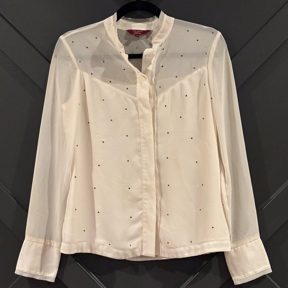 Ted Baker Tops - TED BAKER LONDON Blouse Cream Work Business Party Designer Exc condition